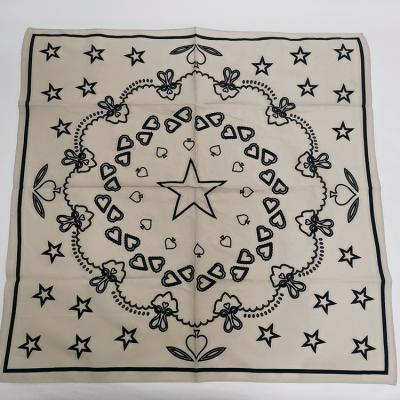 China Pure Cotton Scarf 60*60CM Fashion Scarf Love Design Shawl For Woman Decoration for sale