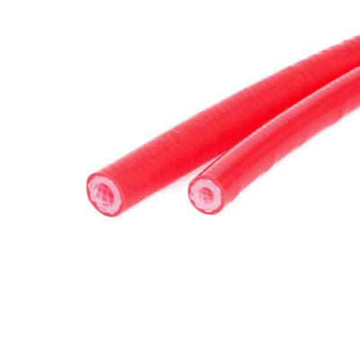 China Food / Medical / Cosmetic Industry Flexible Silicone Reinforced Tubing Braided Hose Silicone Rubber Braided Tube Manufacturers for sale