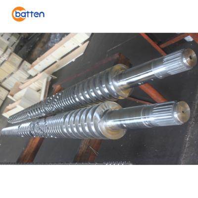 China PVC plastic pipe/conical twin bimetal profile/screw and foam board CMT80/174 barrel for plastic extruder machine for sale