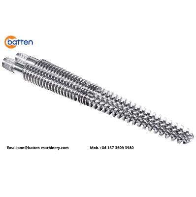 China WEBER CE8 Plastic Bimetal Bimetal Machine Screw Barrel Extruder Machine Extruder Screw Barrel For PVC Profile for sale