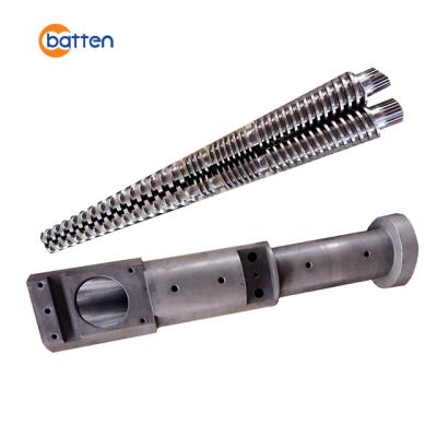 China Factory Weber CE5 35/76 Tapered Twin Screw Barrel For Plastic Extrusion Machine for sale