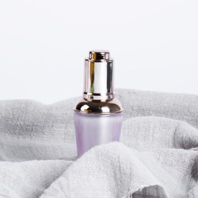 China 10ml Cosmetic Pink Nail Art Essence Empty Cosmetic Dropper Bottle For Perfume for sale