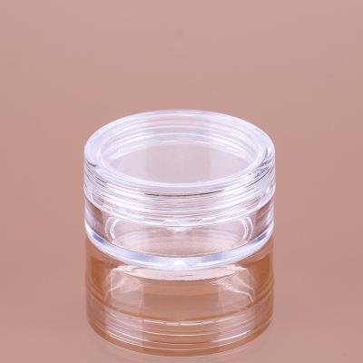 China Wholesale transparent 10g makeup eyeshadow jar small picosecond cosmetic empty plastic powder bottle for sale