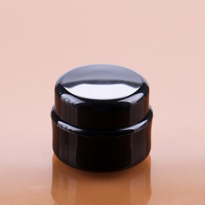 China Cosmetic Black Plastic Decoration Jar Nail Polish PP Professional Nail Art Bottle 5g for sale