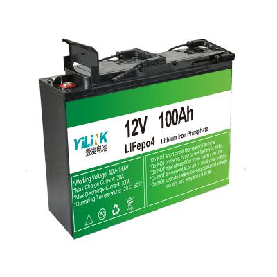 China Home Appliances 12v 100ah life cycle storage long lifepo4 battery lithium ion battery pack for boat rv camper for sale