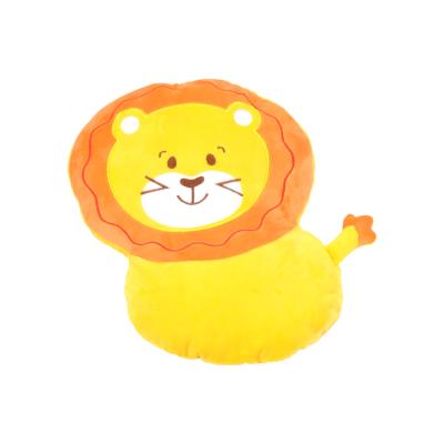 China 2020 Custom Cute Soft Cars Interior Ministry Hotel Amazon Wholesale Free Sample OEM CSI Baby Kids Stuffed Animal Lion Shaped Pillow Cushion stuffed animal toys for sale