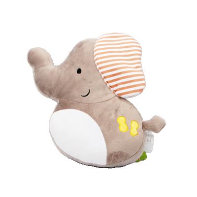 China Cute walmart Gray Stuffed Plush Toy Shaped Elephant Pillow Cushion bsci for sale