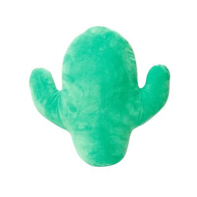 China OEM 2020 Wholesale Cars Interior Ministry Hotel Amazon Free Sample Kids Toys Plush Cushion Travel Pillow Cactus Stuffed Green Pillow for sale