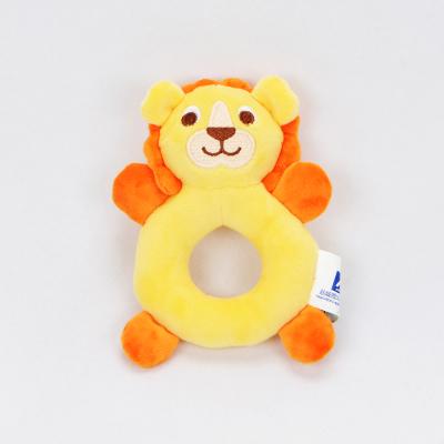 China Lovely Cute Animal Hand Embroidered Bell Plush Soft Toy Soft And Hand Embroidered High Quality Baby Toys Clink for sale