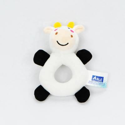 China Bison Plush COW RATTLE Soft Toys Stuffed by Toy Most Popular Bell Soft for sale