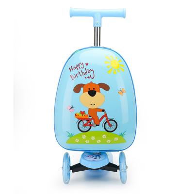 China Fashion Waterproof Kids School Bag 18 Inch Cute Luggage Case Custom Logo Trolley Suitcase With Wheels Cartoon Travel For Unisex Kids for sale