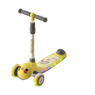 China Wholesale 2021 Height Adjustable Handlebar Baby Scooters With Music 3 In 1 For 3 Wheel Kids Ride On Cheap Car Kid Scooters Sold for sale