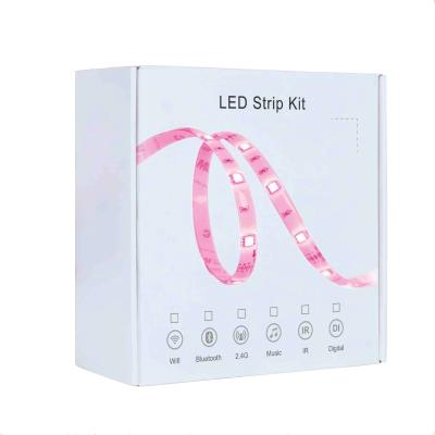 China Residential TUYA RGBIC WIFI+IR Music Digital LED Strip Light Kit for Decoration and TV for sale