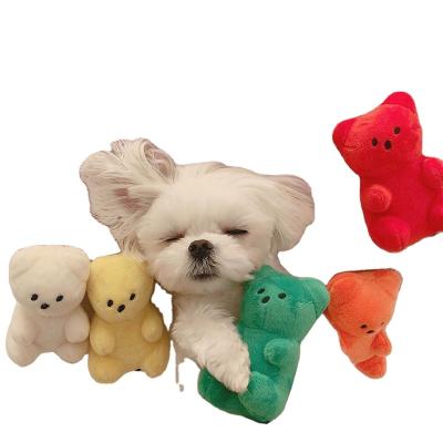 China Viable Korean Gummy Bear Sounding Color Toy Bear Cute Pet BB Calls Toy Pet Sounding Toy for sale