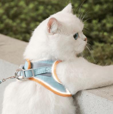 China Small Chest Pets Cat Leash Vest Type Strap To Prevent Breaking Away Cute Dog Leash For Walking Cats for sale