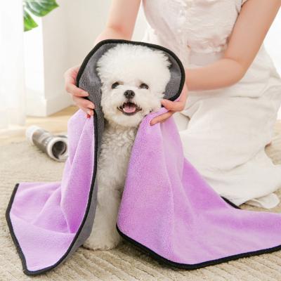 China Pet Viable Bathrobes Are Super Absorbent Quick Drying Towel Thick Dog Cat Bath Towel for sale