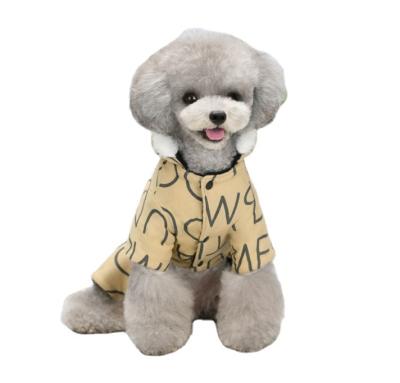 China Wholesale New Stocked Custom Cotton Dog Clothes Designer Fashion Pet Clothes for sale