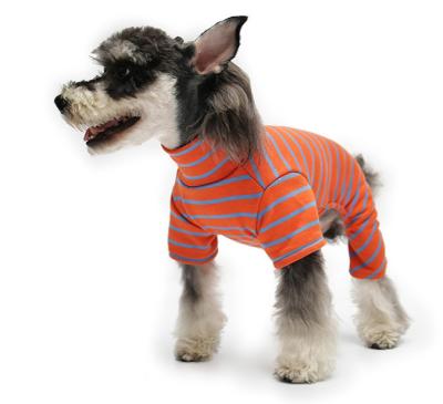 China New Viable Dog Clothes Dog Clothes Summer Stripes Four Feet Cats Wear Home Clothes To Keep Warm for sale