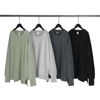 China Anti-Wrinkle Oversized OEM Couples Clothing Cotton Hoodies Washed Custom 100% Men for sale