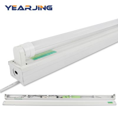 China Yierjing T8 Tube Light Fixture  Energy Saving Fancy Built-In Emergency Light T8 Led for sale