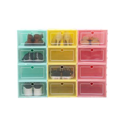 China Transparent Flip Shoe Box Shoes Organizer Stored Under Bed Cheap Price Modern Drawer Shoe Box for sale