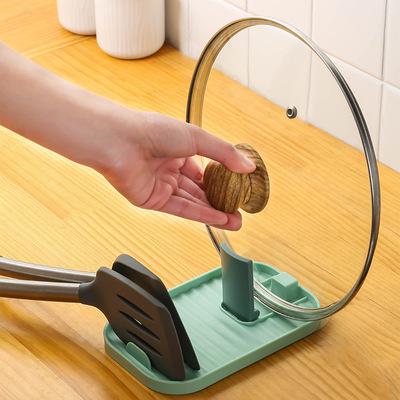 China Sustainable Kitchen Storage Rack Cooking Spoon Rack For Stove Top Pot Lid Holder Organizer Bpa Free For Sales for sale