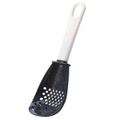 China Viable Multifunctional Cooking Spoon Sieve For Kitchen Bpa Free Plastic Small Spoon Slotted Spatula for sale