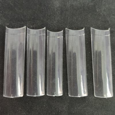 China Flexibility No C Curve Square Nail Tips Box 500Pcs XXL Box Clear Private Label XL Coffin Nail Square Nail Tips for sale