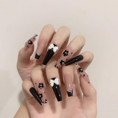 China Bodybuilder 24 Pcs/Box Press On Nails With Glue Artificial Nails For Women Wholesale Press On Nail Tips for sale