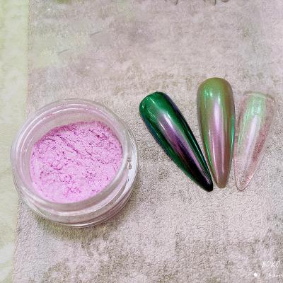 China Easy Apply Holographic Nail Powder Chrome Laser Mirror Powder Dust for sale