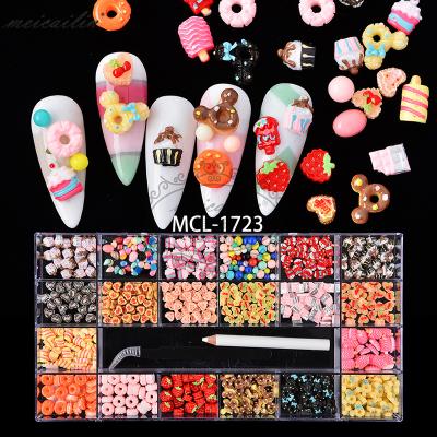 China Nail Rhinestone AB Set Mixed Glass Crystal Diamond In Grids 14 Shape And SS3-SS16 Flatback Gem Nail Art Rhinestone Set With 1 Pick Up Pen for sale