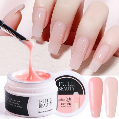 China Non-Toxic 15ml Nail Extension Gel Acrylic White Clear Quick Builder Gel For Nails Finger Extend Shape Tips Manicure Nail Tools JI1623-1 for sale