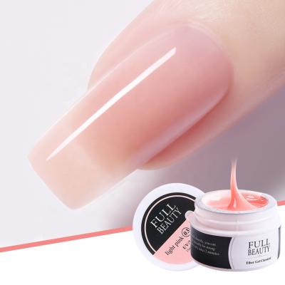 China Non-Toxic 15ml UV Gel For Nail Acrylic Poly Extension Pink French Tips Quick Building Polish Nude Clear White Gel For Manicure for sale