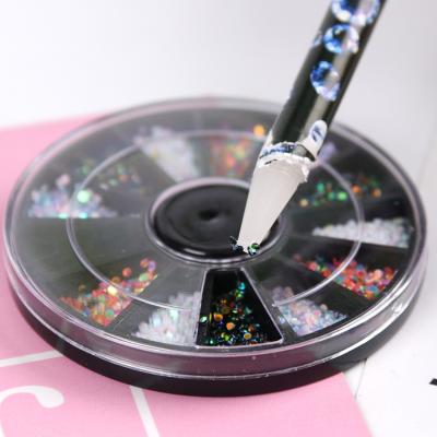 China UV Lamp 90s Nail Art Tools Nail Art Decoration Dotting Tool Make Rhinestones Gems Picking Crystal Wax Pencil Pen Picker for sale