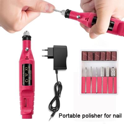 China Low Noise Professional 1 Set Electric Nail Drill Machine Manicure Machine Pedicure Drill Set Ceramic Nail File Nail Drill Equipment Tool for sale