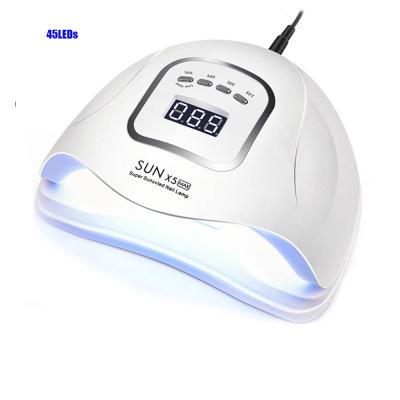 China Cordless UV Led Nail Lamp SUNX5 PLUS 150W LED Lamp Nail Dryer 45 LED Ice UV Lamp For Drying Gel Timer Polish Auto Sensor Nail UV Lamp for sale