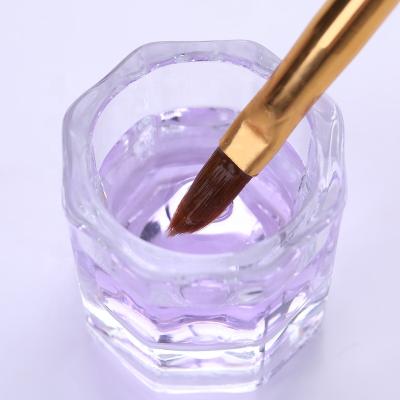 China Pretty Liquid Crystal Glass Acrylic Powder Nail Dappen Dish Lid Cup Holder Equipment Nail Tools for sale