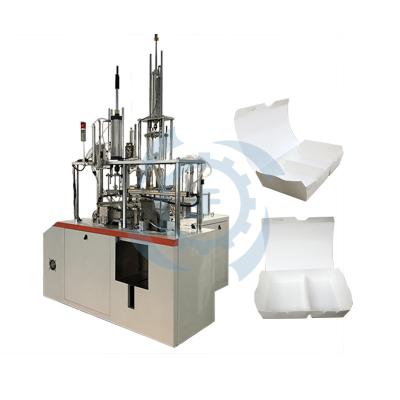 China Hotels Eco-Frithdly Disposable Paper Food Container Box Making Machine for sale