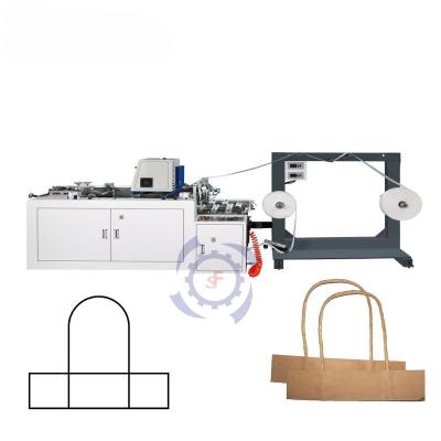 China High Efficiency Automatic Paper Bag Handle Machine With Hot Melt Glue Paper Bag Handle for sale