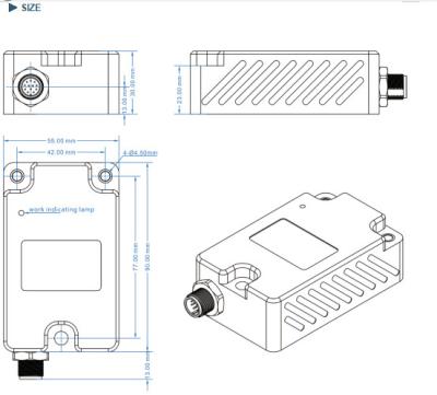 China RAM900 Sensor de vigilancia de vibraciones 4- 20mA Acelerómetro de rotación del interruptor de relé en venta