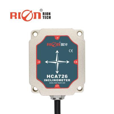 China HCA726/716 Sensor de inclinación de doble eje Inclinómetro 100M Transductor de conmutación ISO en venta