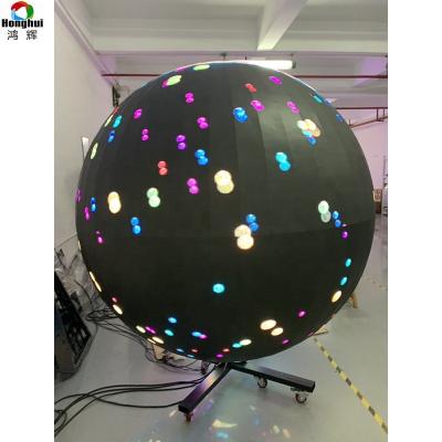 China Indoor high quality 360 degree P3 indoor full color global video ball creative spherical led screen for sale