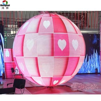 China Indoor Led Display Support Customized Spherical Led Display P2 P2.5 P3 P4 Indoor Led Globe Shape Screen for sale