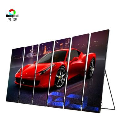 China Honghui LED Poster Display P1.8 P2 P2.5 HD Indoor Outdoor Advertising Mirror LED Screen for sale