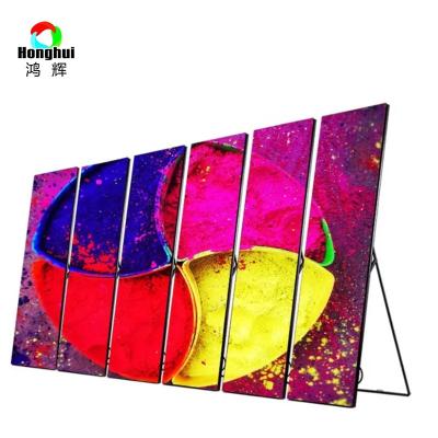 China MOUTH Indoor Outdoor P1.5 Full Color P1.8 P2 HD Advertising LED Poster Display Screen for sale