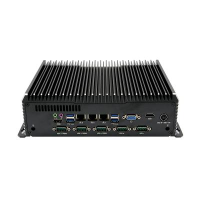 China All Factory Discount Price C6 Fanless Industrial PC DDR3 Aluminum Direct Fanless CPU J1900 2.0GHz Mini Fanless Industrial PC for sale