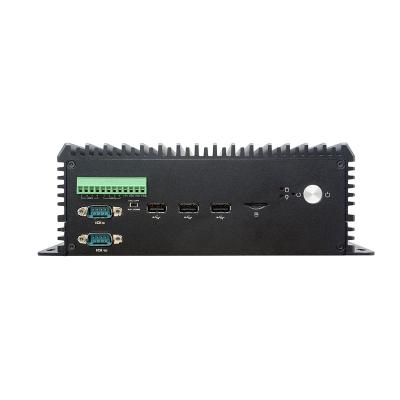 China All C10 DDR3 Aluminum Fanless CPU I5 7360U 2.7GHz Mini Fanless Industrial PC Fanless Industrial PC for sale