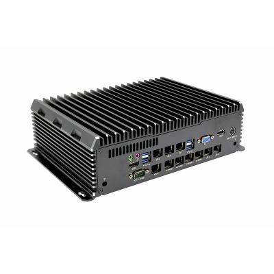 China All P4 DDR4 Aluminum Fanless CPU I5 3865U 1.8GHz Mini Fanless Industrial PC Fanless Industrial PC for sale