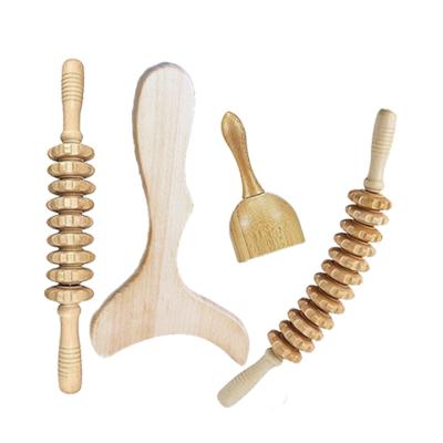 China Body Plant RTS Fat Removal Massage Stick Dredging Wooden Tongluo Devce Massagetoollymphaticdetoxification Therapy Meridian Wood for sale