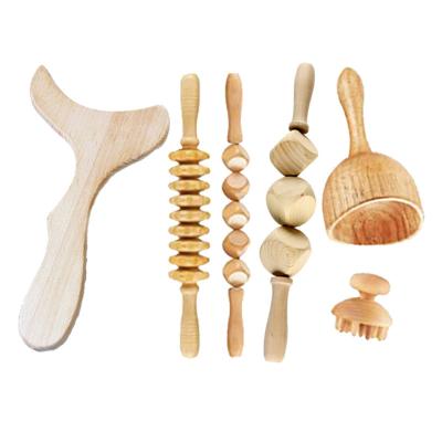 China Body Wooden Lymphatic Detox Massage Stick Sustainable Use Natural Wooden Massage Tools for sale